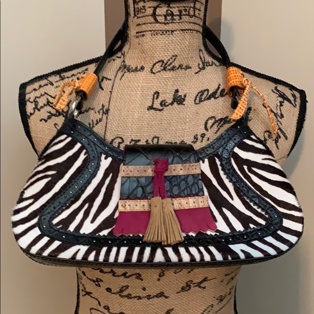 Etro Porcupine and zebra bag
